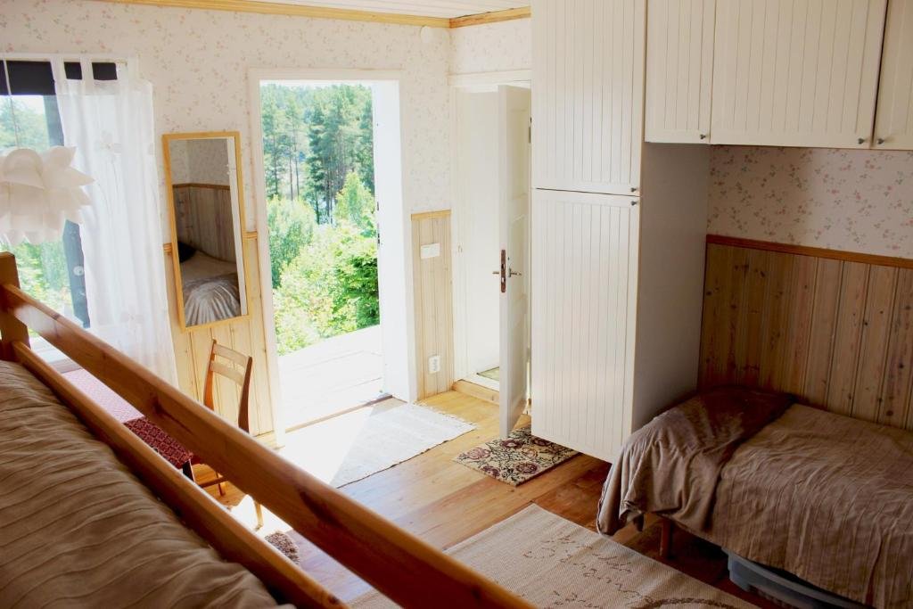 Dubbel- eller tvåbäddsrum med sjöutsikt - bedroom view